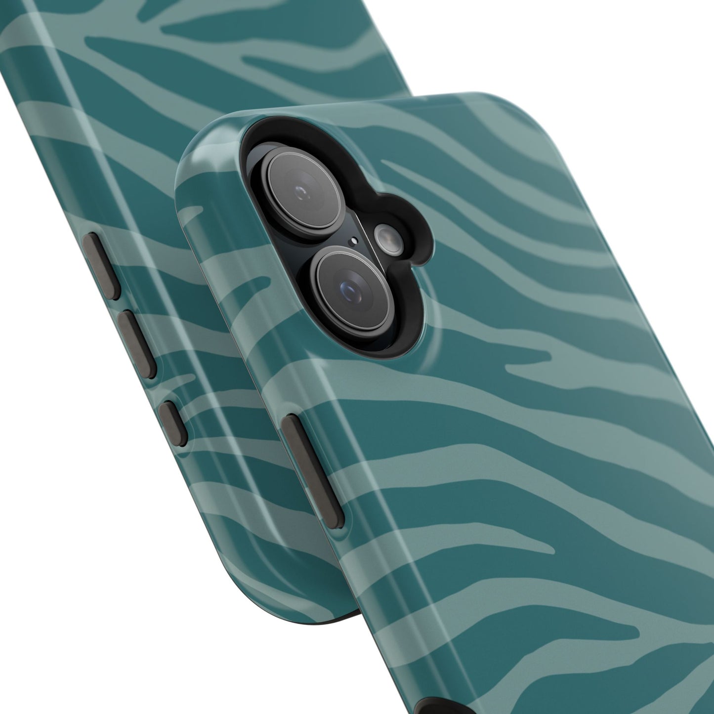Teal Zebra Phone Case