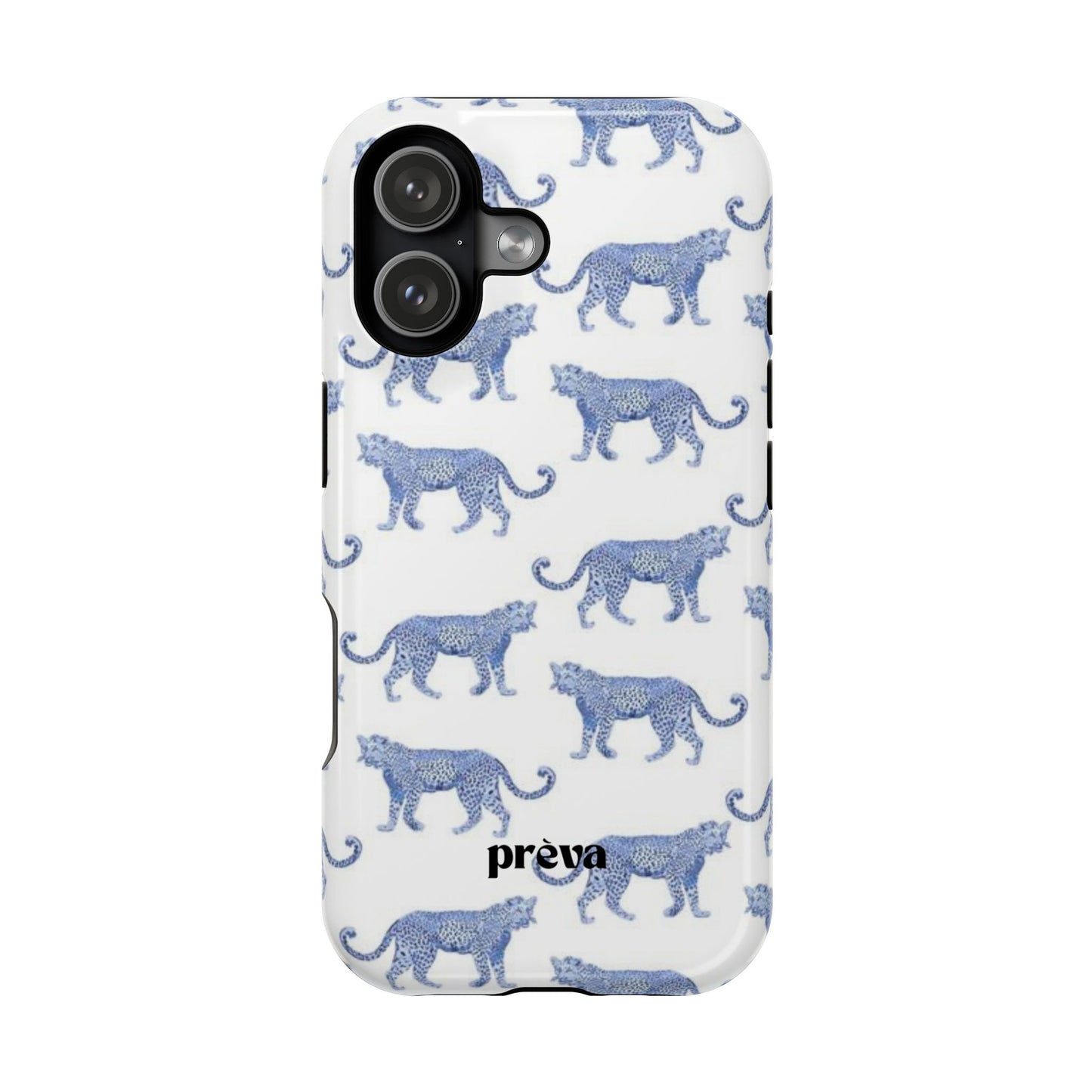 Blue Leopard Pattern Phone Case