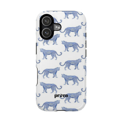 Blue Leopard Pattern Phone Case