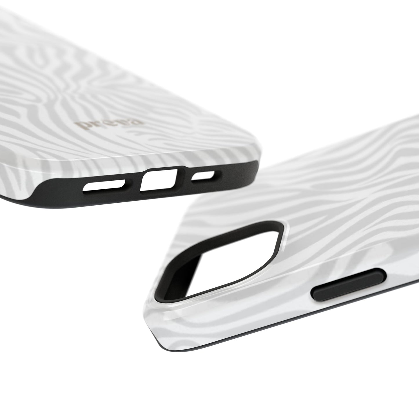 Zebra White Wave Phone Case