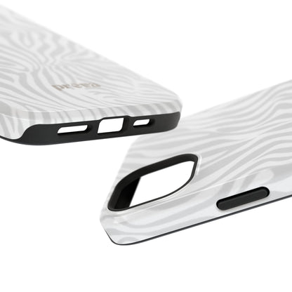 Zebra White Wave Phone Case