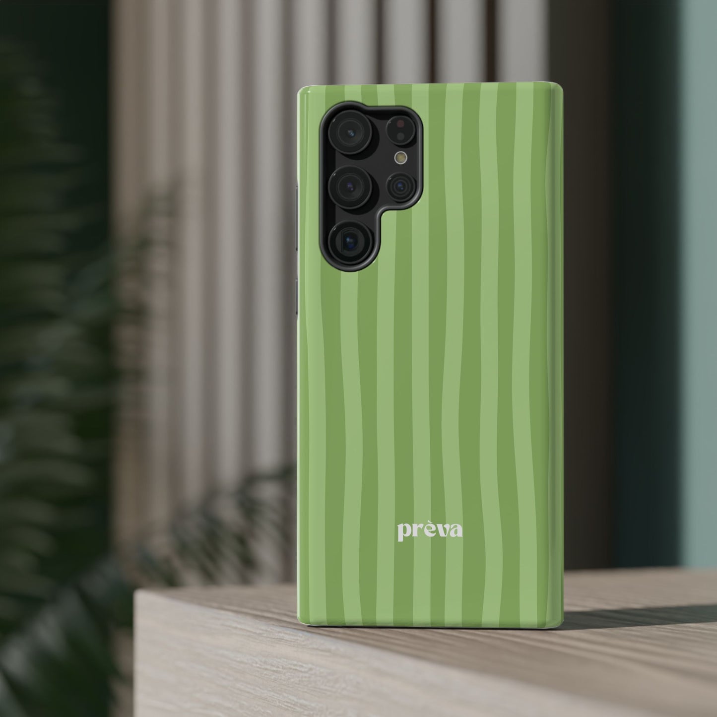 Light Green Stripes Phone Case