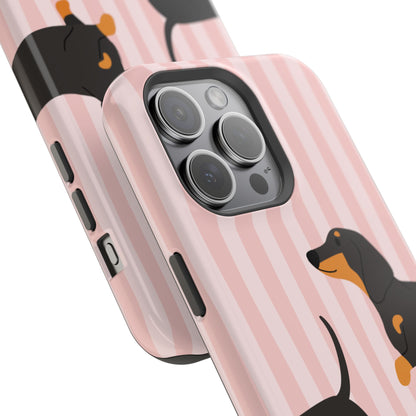 Dachshund Pink Stripes
