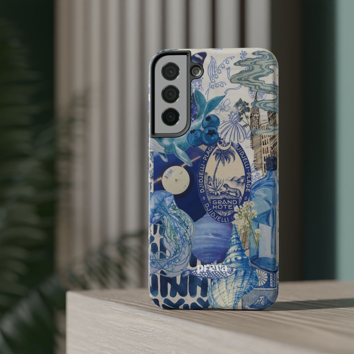 Blue Night Collage Phone Case