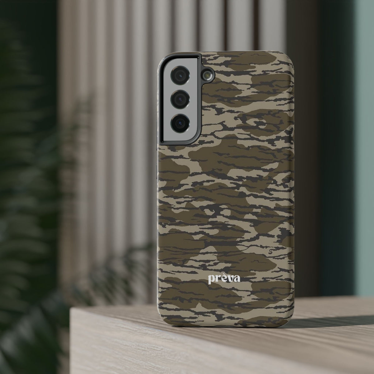 Camo Impact-Resistant Phone Case — Military Green Rugged Protection