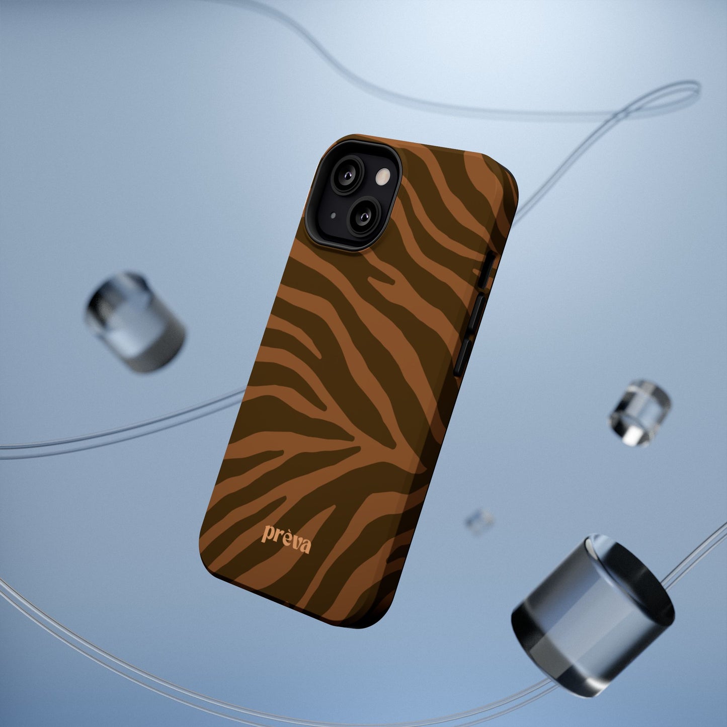 Brown Tiger Stripe Phone Case