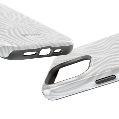 Zebra White Wave Phone Case