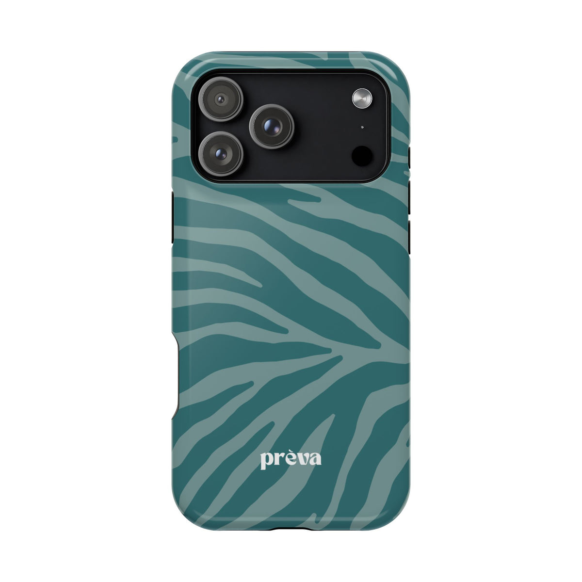 Teal Zebra Phone Case