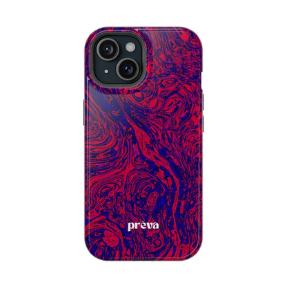 Marbled Red & Purple Impact Phone Case