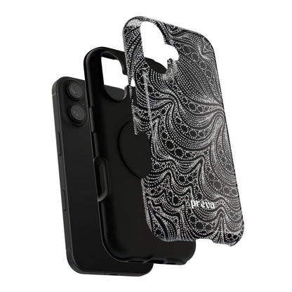 Abstract Midnight Lace Phone Case