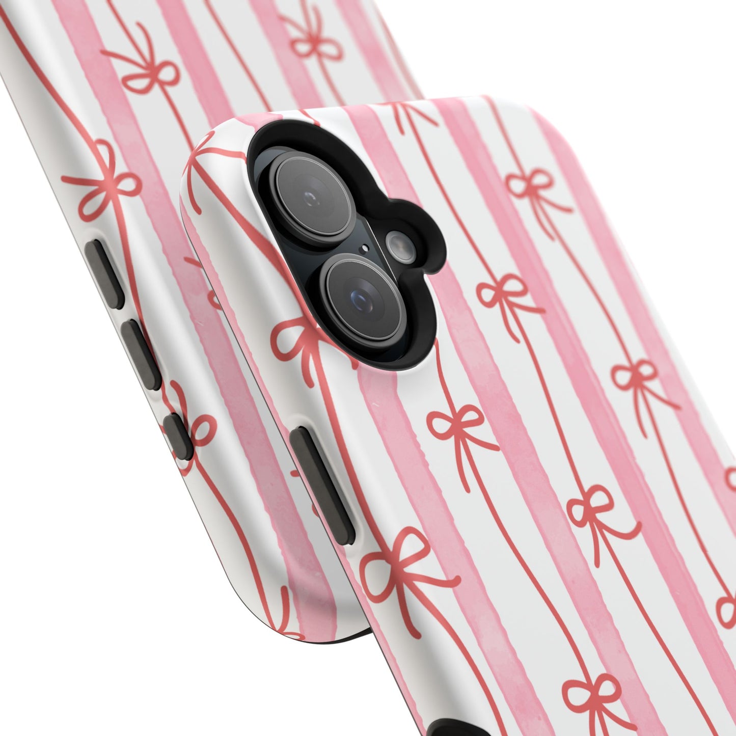 Pink Bow Chain Phone Case