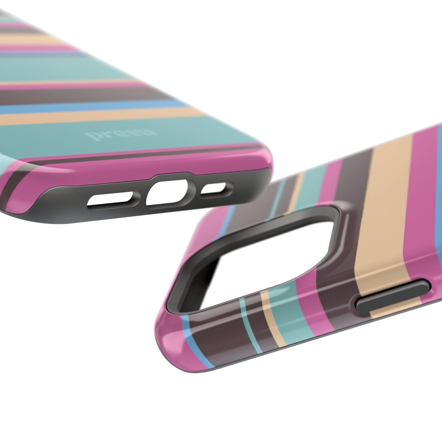 Cocoa Palm Stripes Phone Case