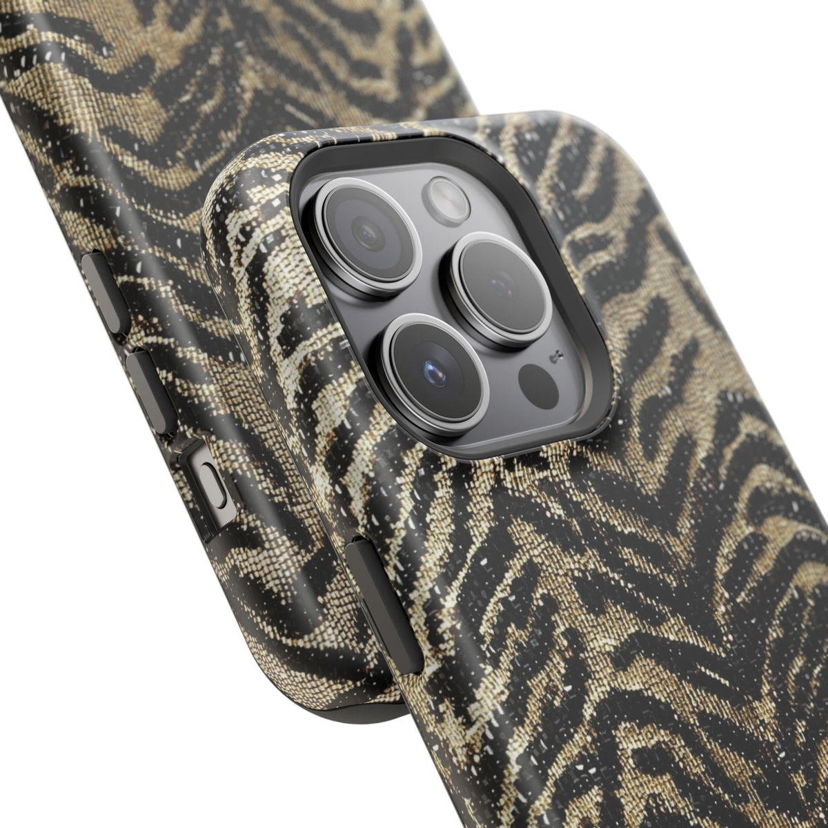 Phone Case — Impact‑Resistant Tiger Print Rug Texture