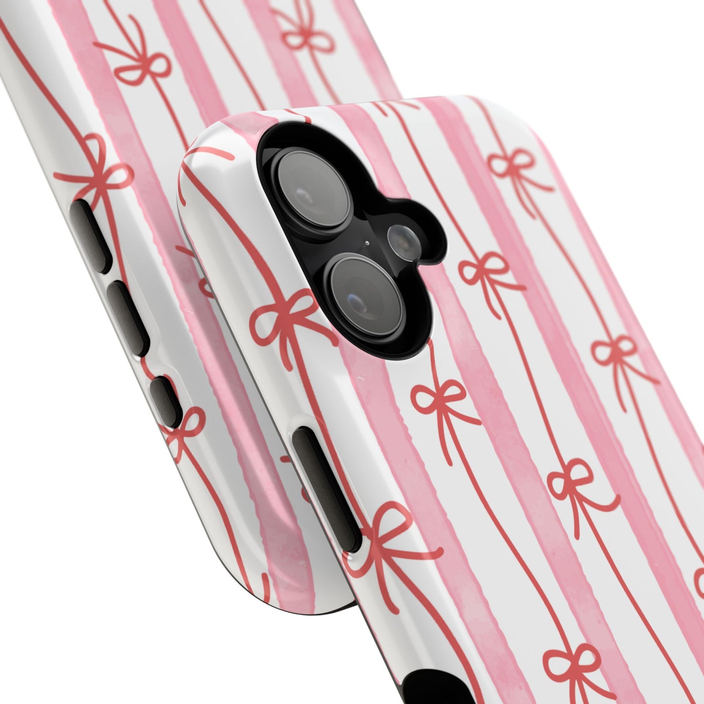 Pink Bow Chain Phone Case