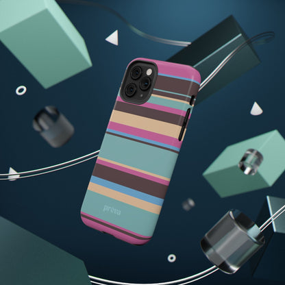 Cocoa Palm Stripes Phone Case
