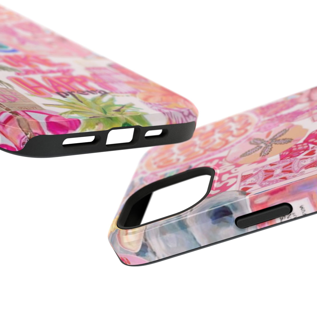 Pink Tropical Collage Phone Case