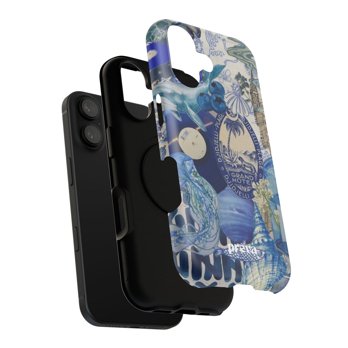 Blue Night Collage Phone Case