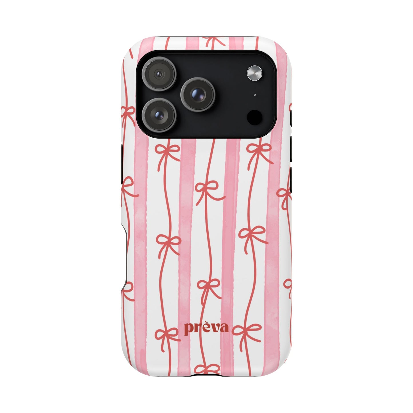 Pink Bow Chain Phone Case