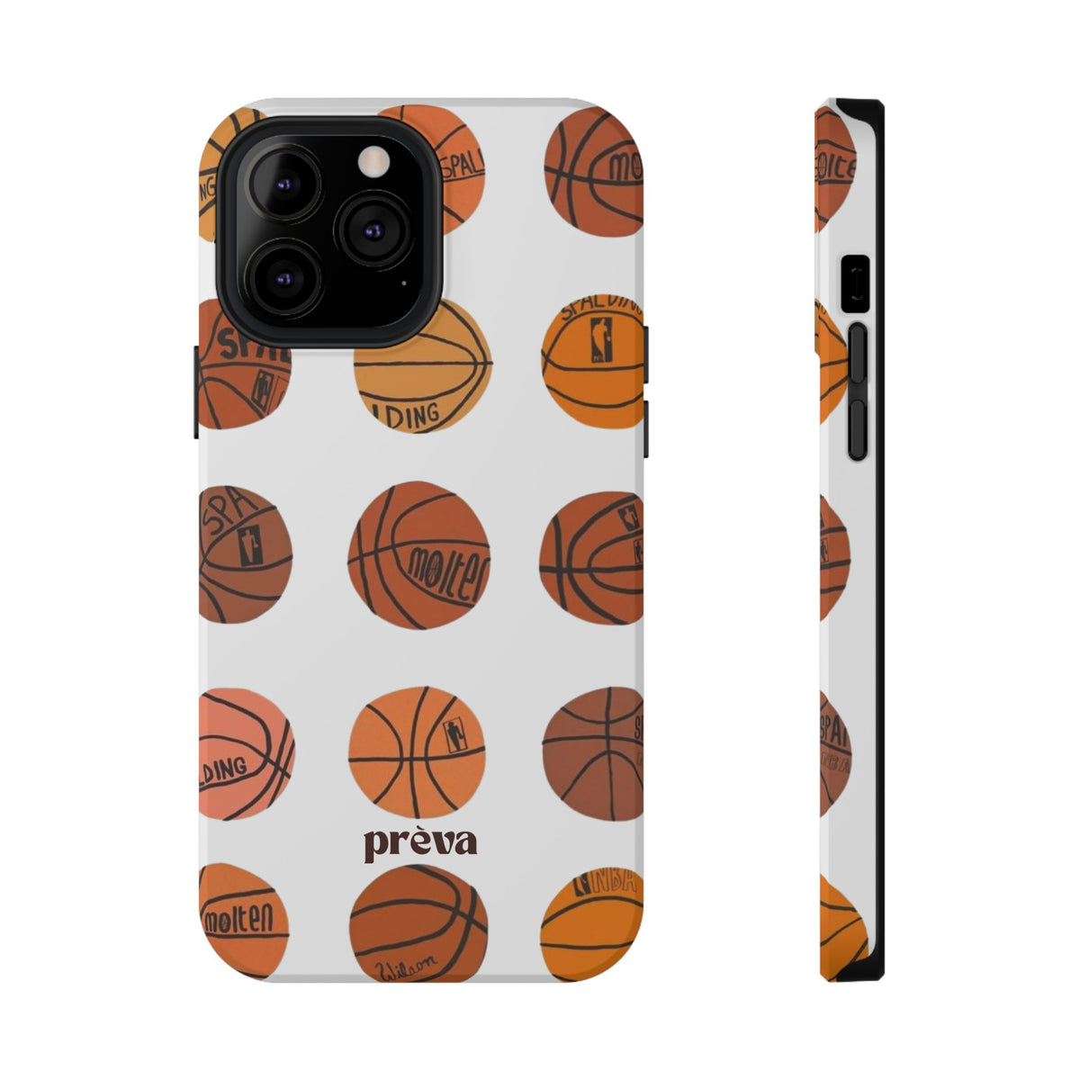 White Basketball Phone Case