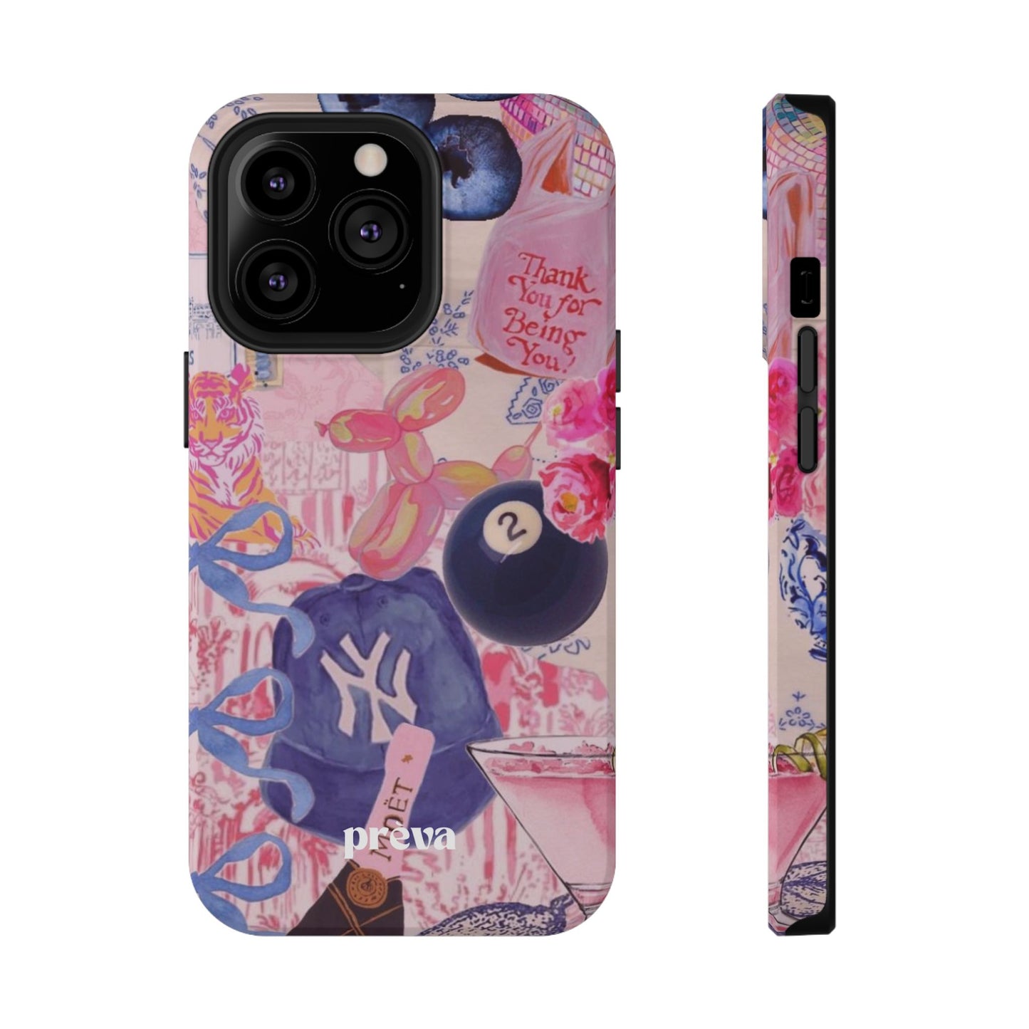Retro 8 Ball Collage Phone Case