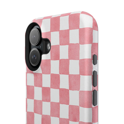Pink Checkers Phone Case