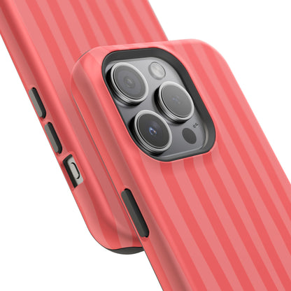 Coral Stipes Phone Case