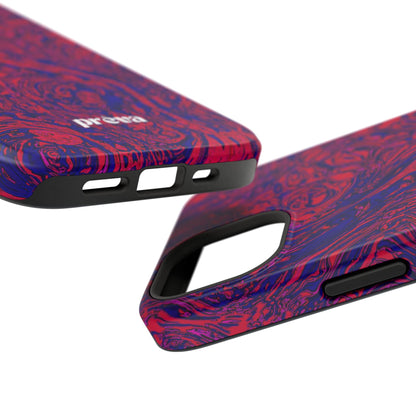 Marbled Red & Purple Impact Phone Case