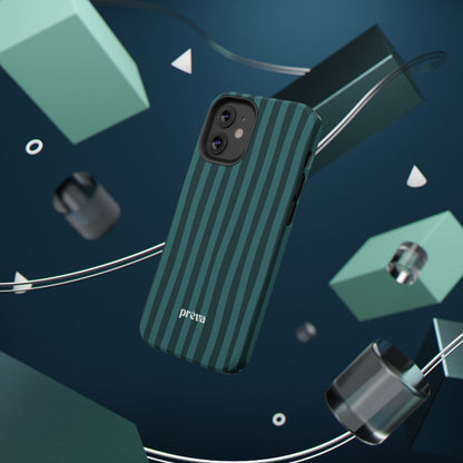 Dark Stripes Turquoise Phone Case