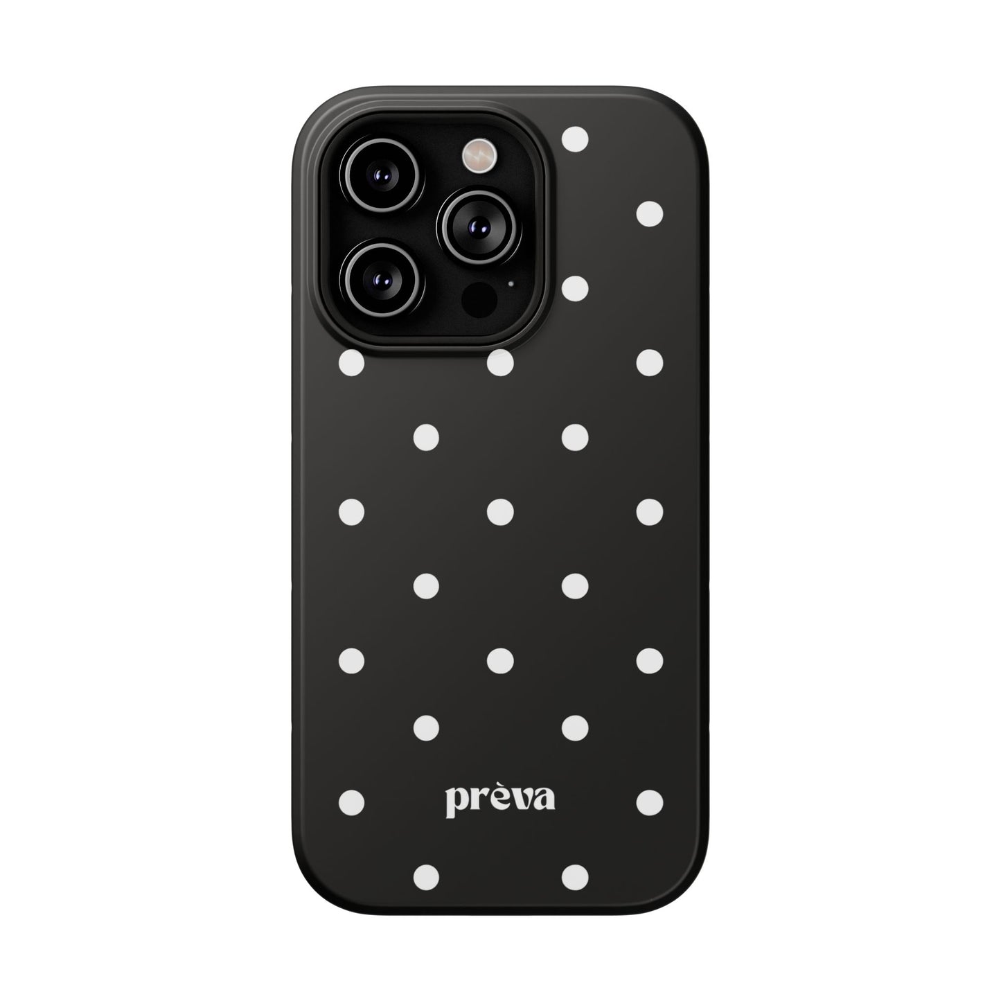 Black with White Polka Dots Phone Case