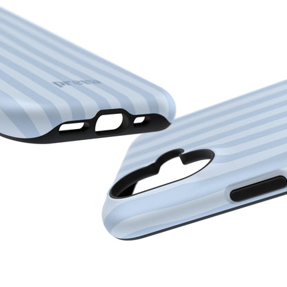 Pastel Blue Stripes Phone Case