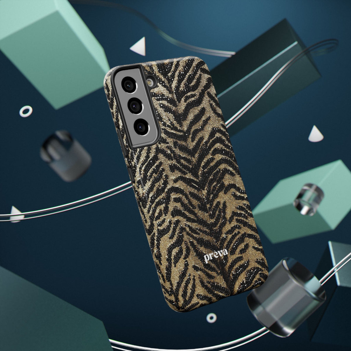 Phone Case — Impact‑Resistant Tiger Print Rug Texture