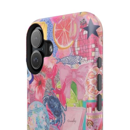 Floral & Pink Collage Phone Case
