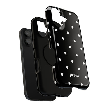 Black with White Polka Dots Phone Case