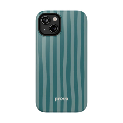 Striped Teal Phone Case