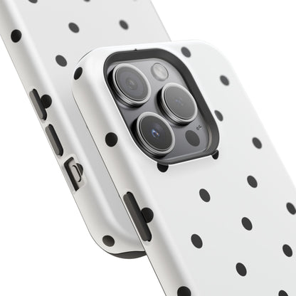 B&W polka dots Phone Case