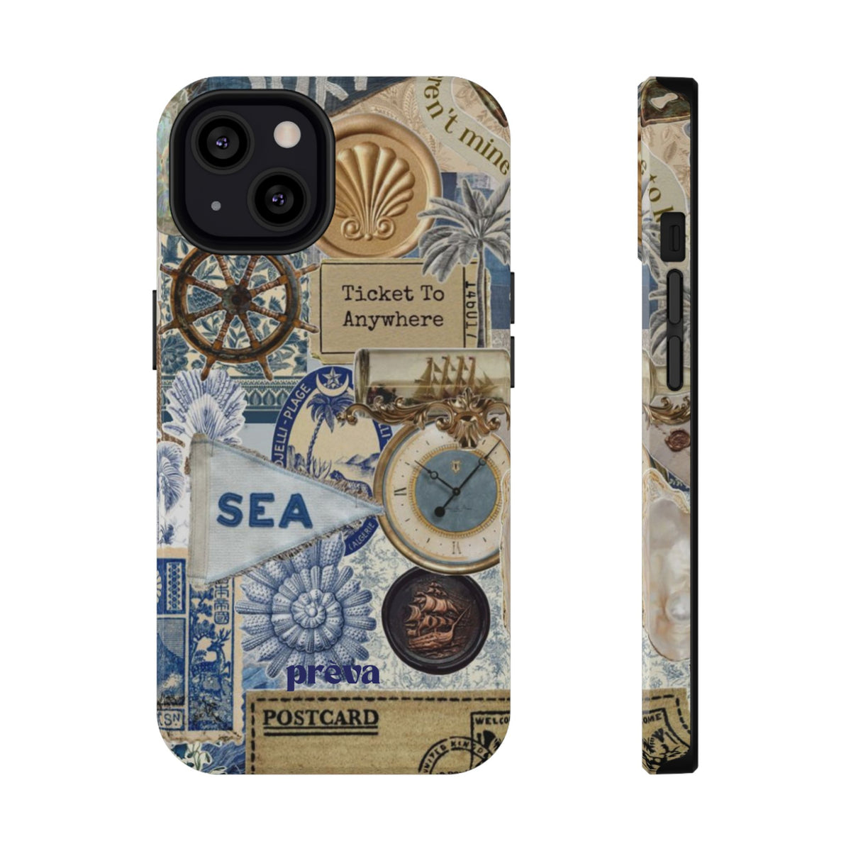 Neutral Travel Collage Phone Case