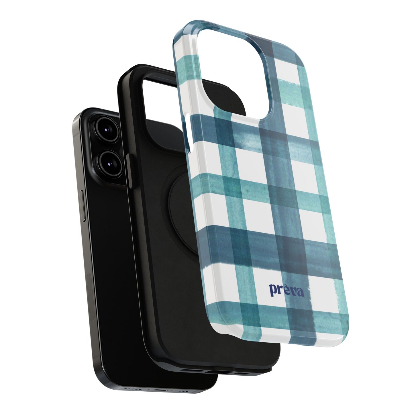 Teal Plaid Phone Case