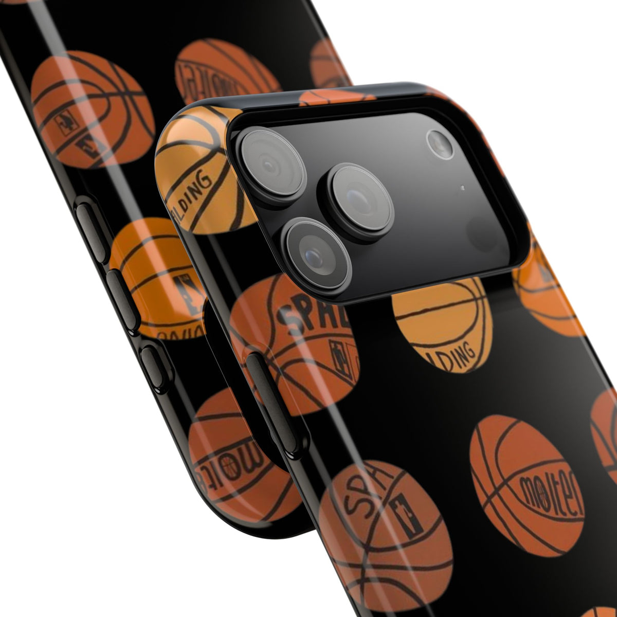 Black Basketball Phone Case