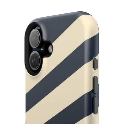 Striped Navy & Cream Phone Case