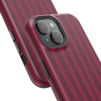 Burgandy Stripes x Ava Dudderar Phone Case