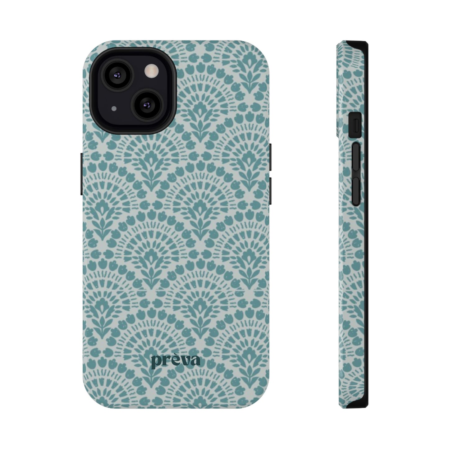 Aqua Lace Pattern Phone Case