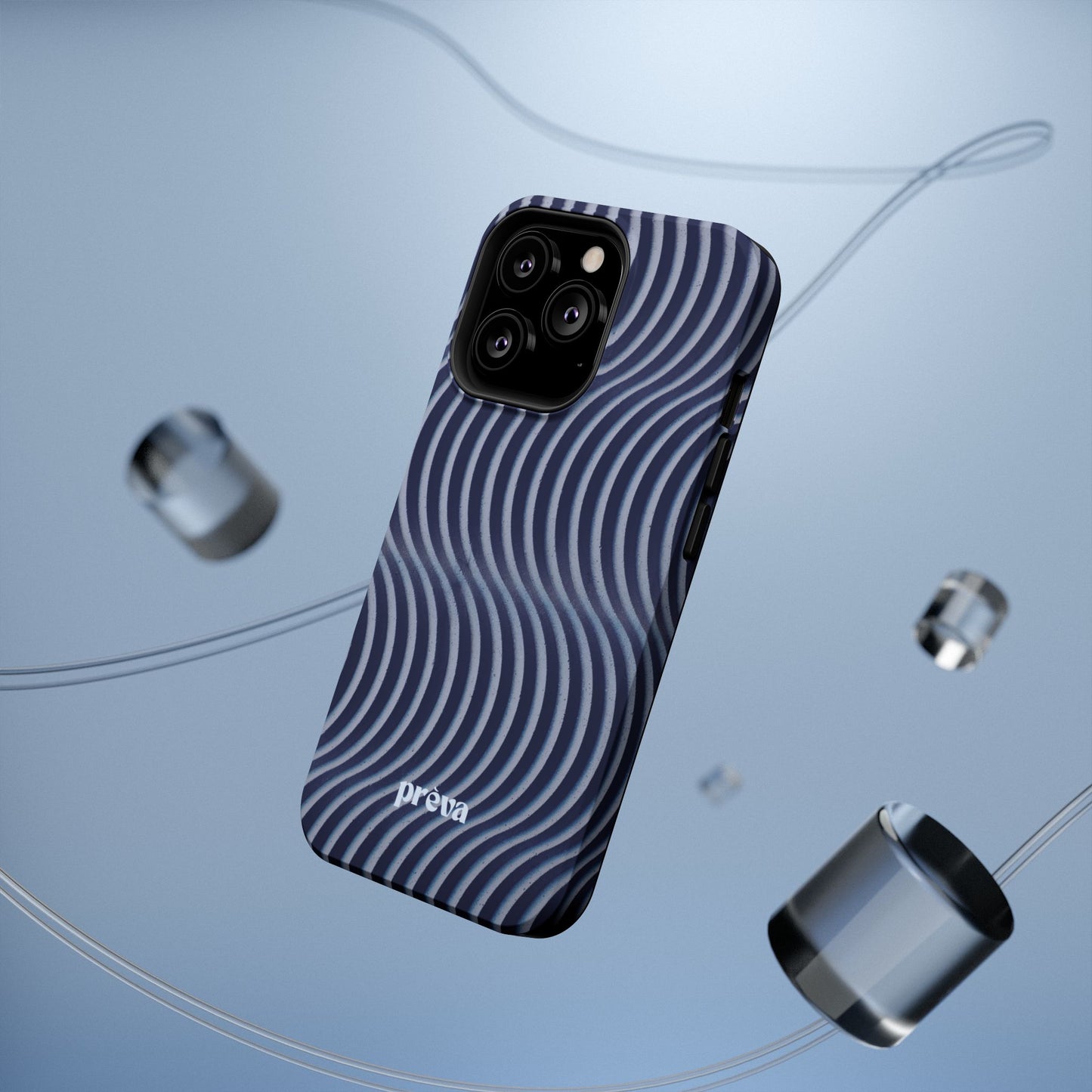 Wavy Navy Phone Case