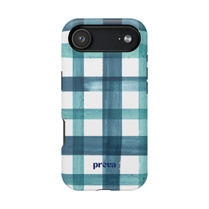 Teal Plaid Phone Case