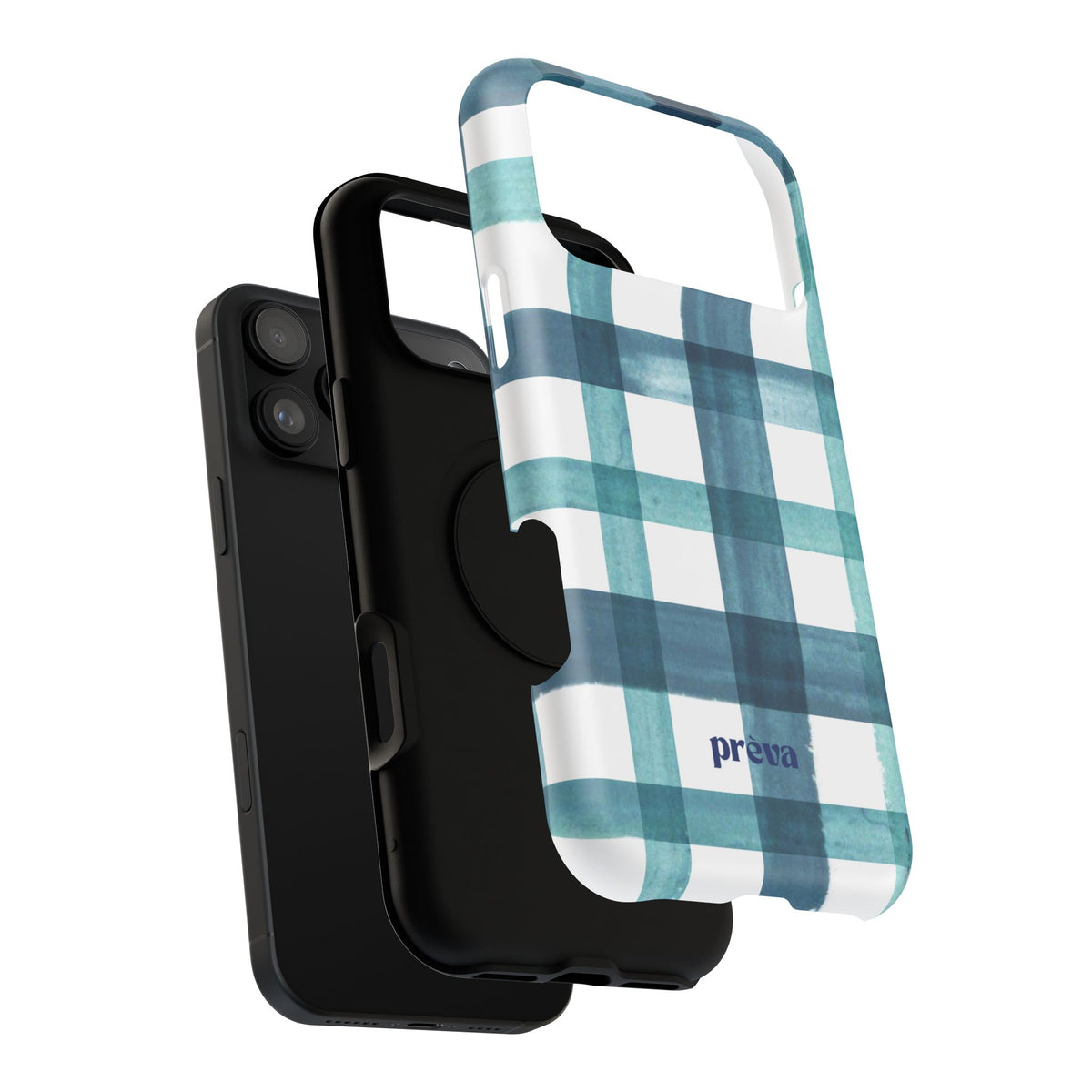Teal Plaid Phone Case