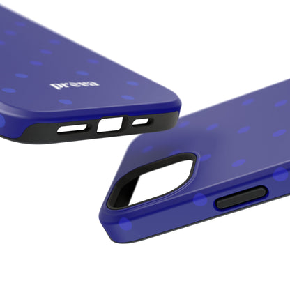 Dark Blue Polka Dots Phone Case