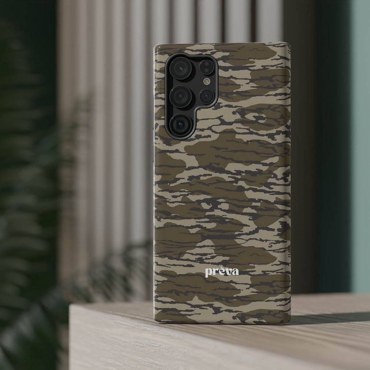Camo Impact-Resistant Phone Case — Military Green Rugged Protection