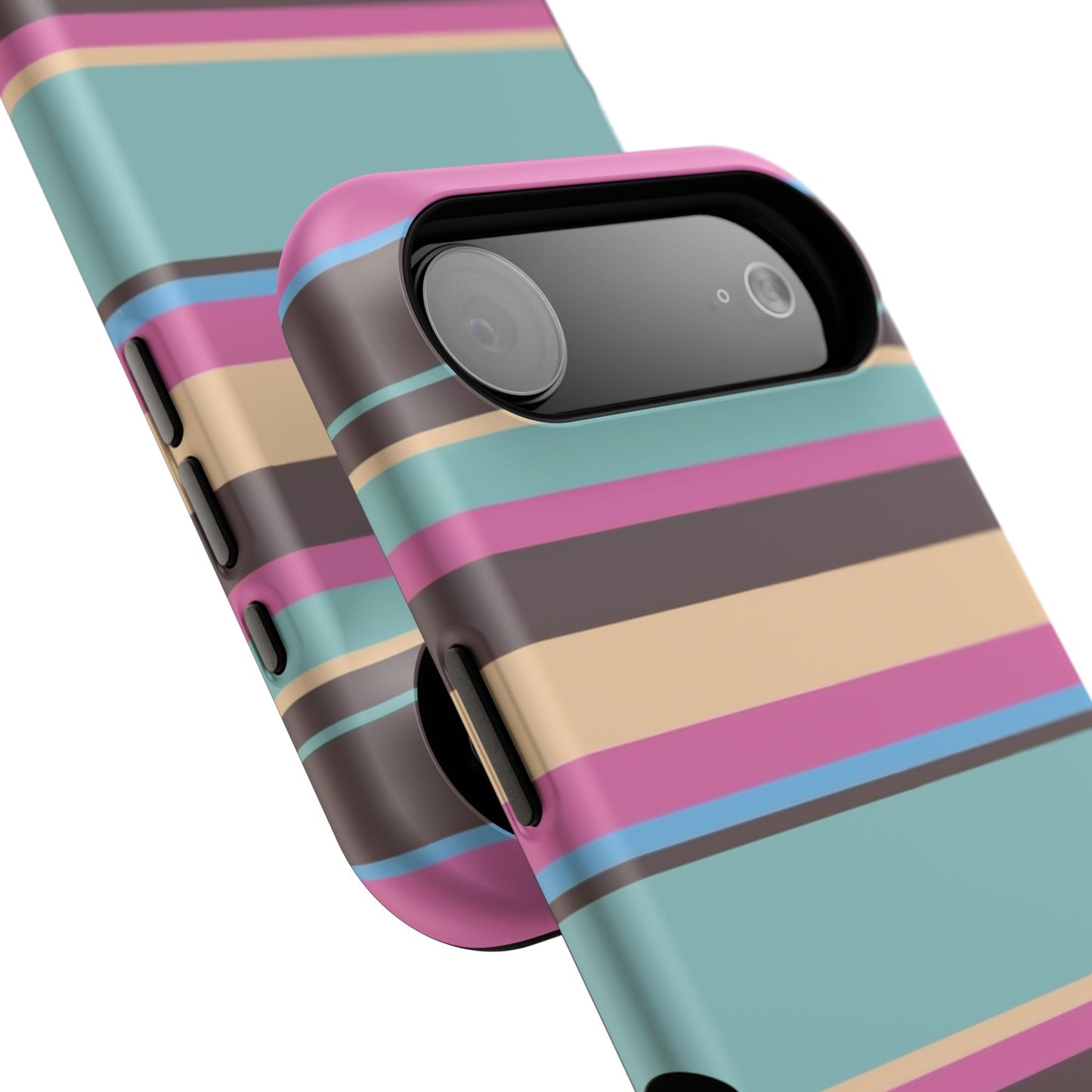Cocoa Palm Stripes Phone Case