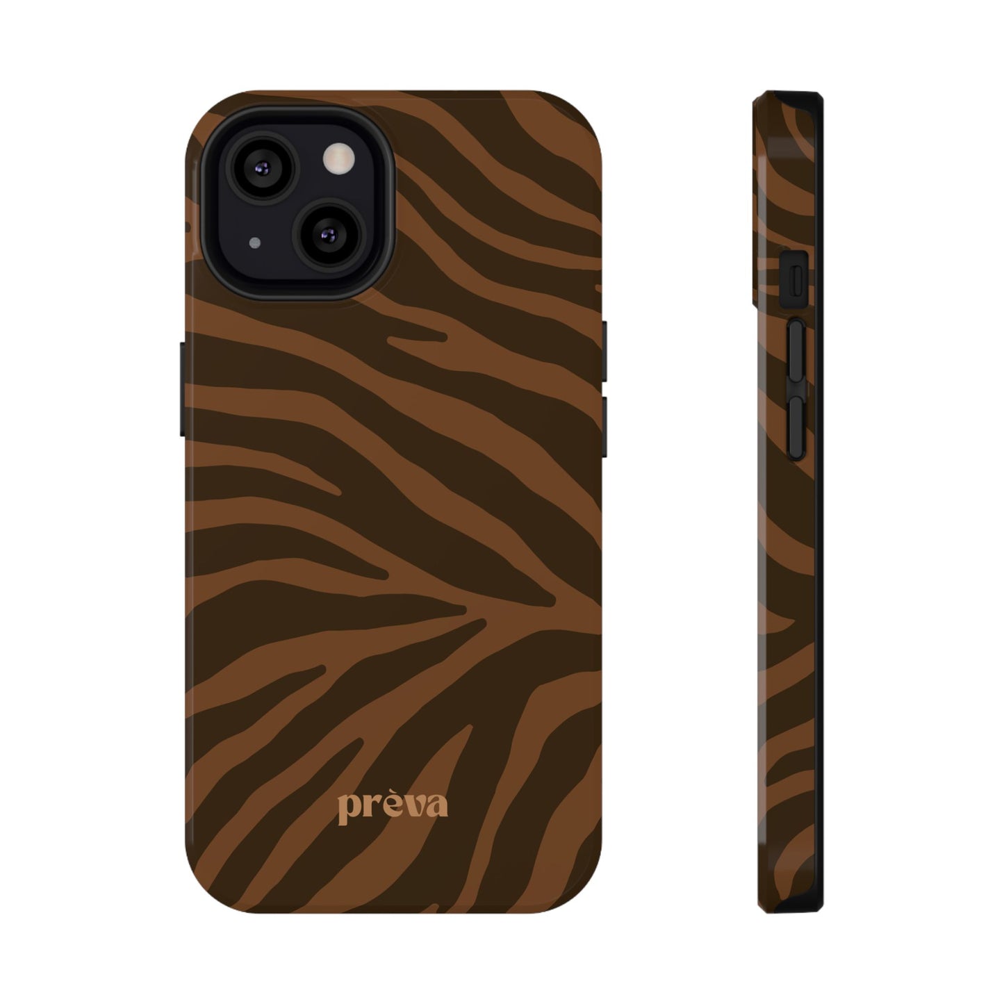 Brown Tiger Stripe Phone Case