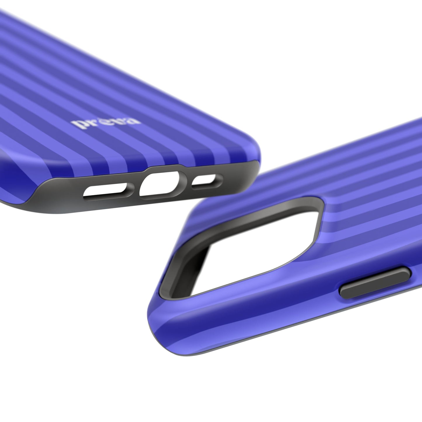 Neon Blue Stripes Phone Case