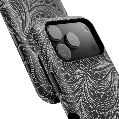 Abstract Midnight Lace Phone Case